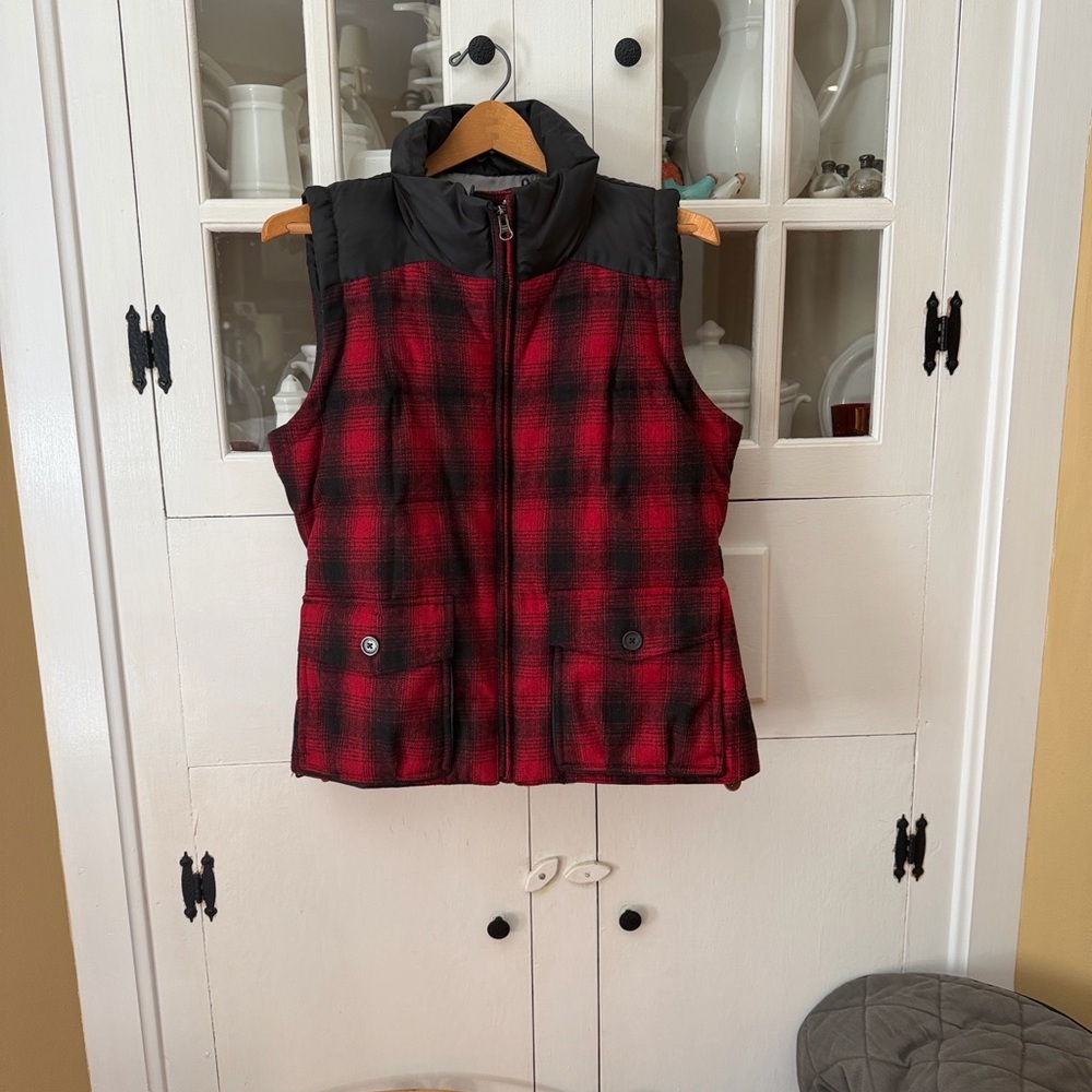 Bob Timberlake Red and Black Plaid Vest